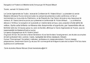 2019 10 19 TOULON CONFERENCE NAVIGATION ET PIRATERIE EN MEDITERRANEE